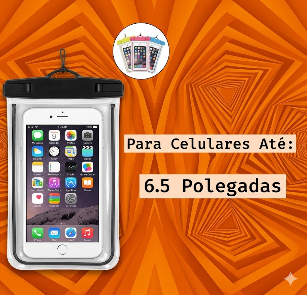  DESCRIÇÃO Case para celular universal - Iphone, Samsung, Motorola, entre outros, até 6,5 polegadas. Chegou a oportunidade para você utilizar seu celu