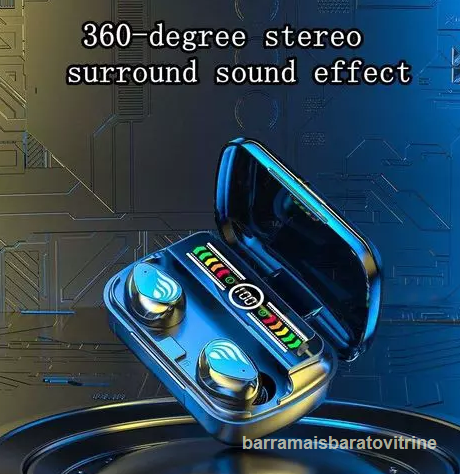 Fone Sem Fio M27 - Com Lanterna E Power Bank - Qualidade Top